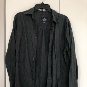 Dark grey button up fleece